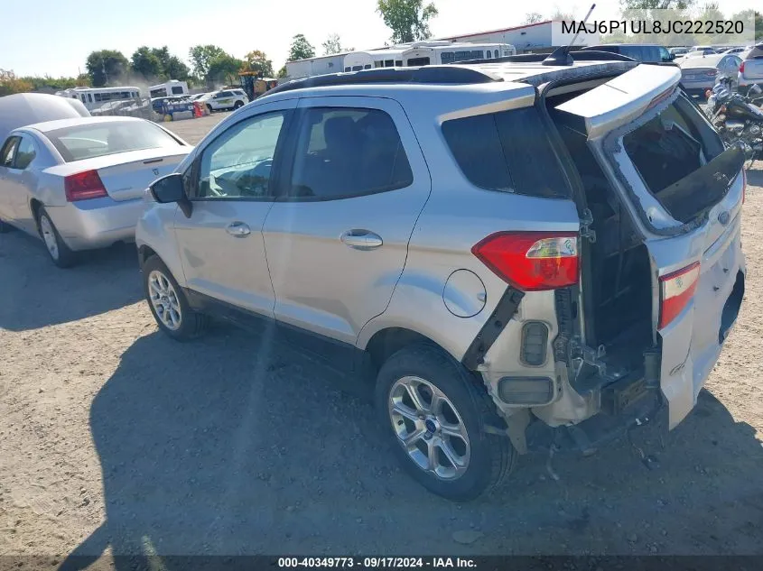 2018 Ford Ecosport Se VIN: MAJ6P1UL8JC222520 Lot: 40349773