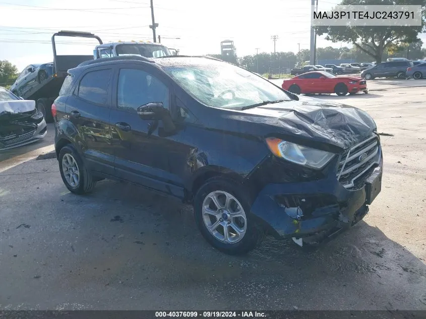 MAJ3P1TE4JC243791 2018 Ford Ecosport Se