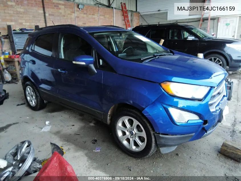 2018 Ford Ecosport Se VIN: MAJ3P1TE4JC166159 Lot: 40376906