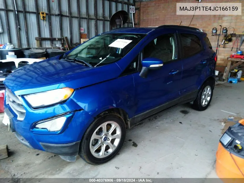 2018 Ford Ecosport Se VIN: MAJ3P1TE4JC166159 Lot: 40376906