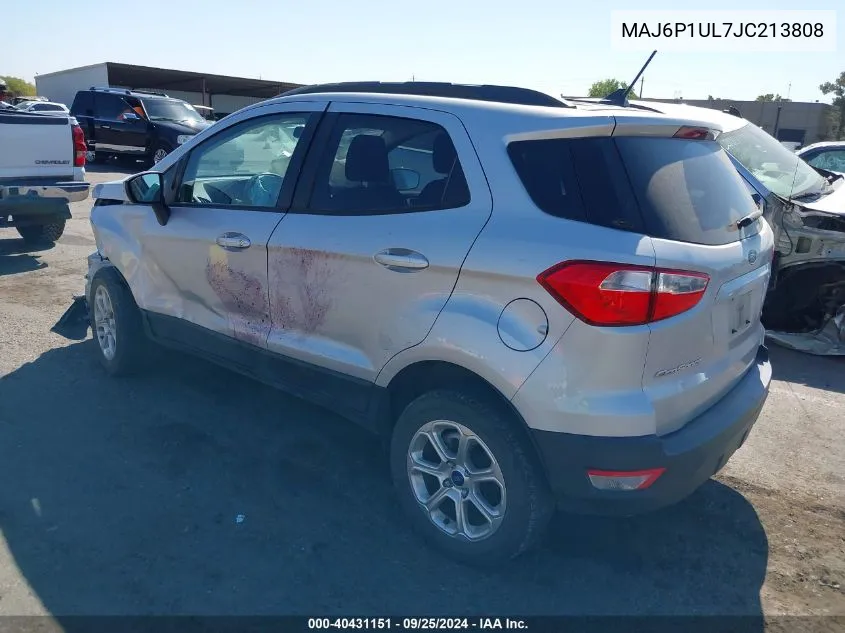 2018 Ford Ecosport Se VIN: MAJ6P1UL7JC213808 Lot: 40431151