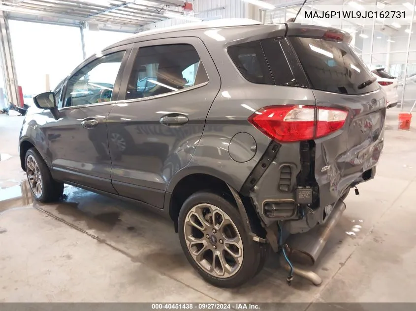 2018 Ford Ecosport Titanium VIN: MAJ6P1WL9JC162731 Lot: 40451438