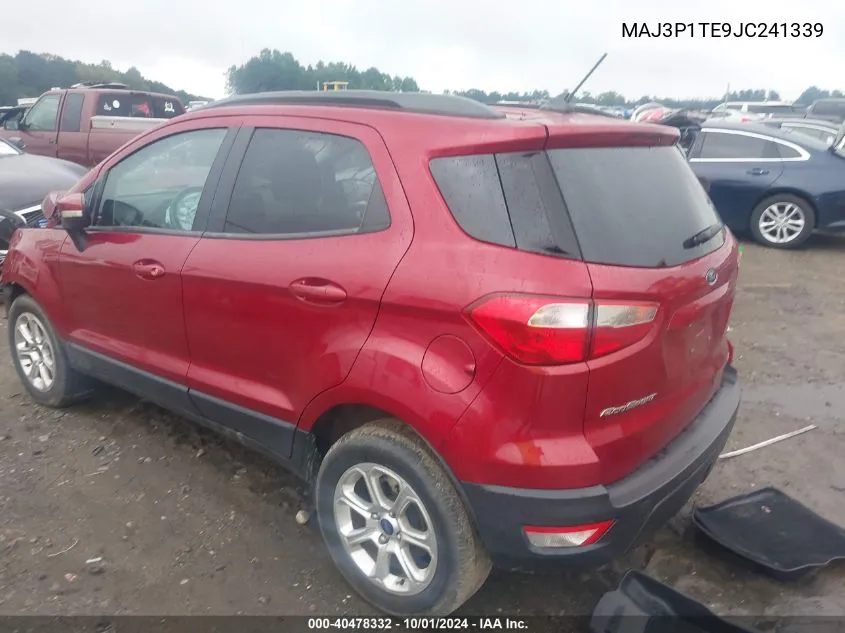 2018 Ford Ecosport Se VIN: MAJ3P1TE9JC241339 Lot: 40478332