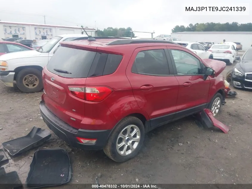 MAJ3P1TE9JC241339 2018 Ford Ecosport Se