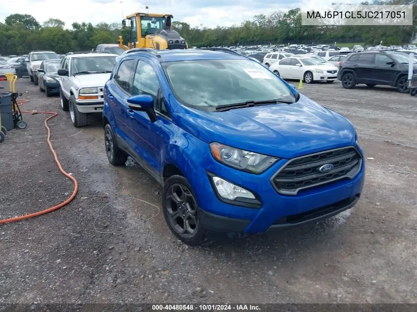 2018 Ford Ecosport Ses VIN: MAJ6P1CL5JC217051 Lot: 40480548