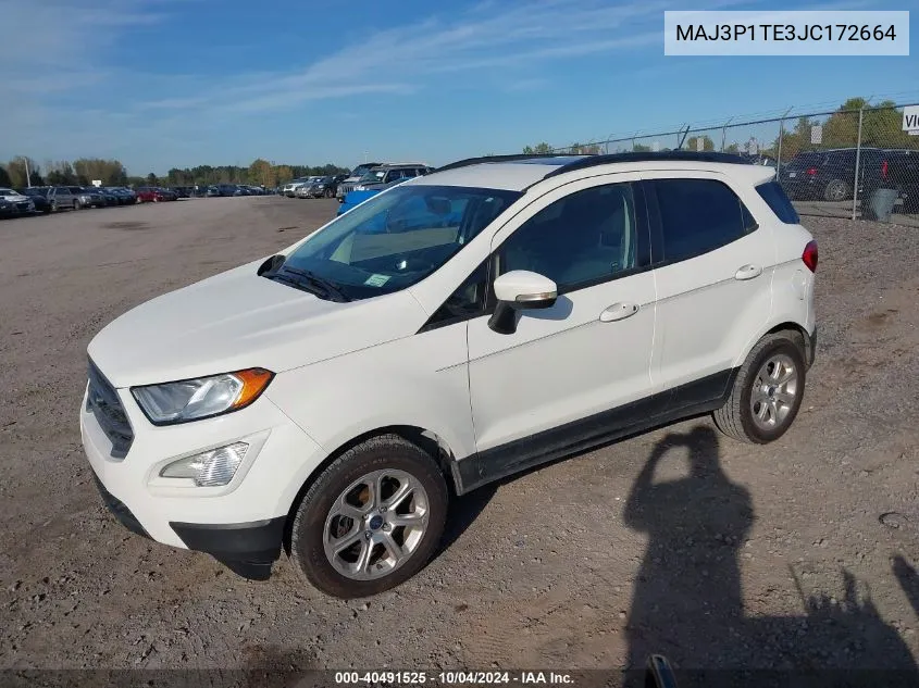 2018 Ford Ecosport Se VIN: MAJ3P1TE3JC172664 Lot: 40491525