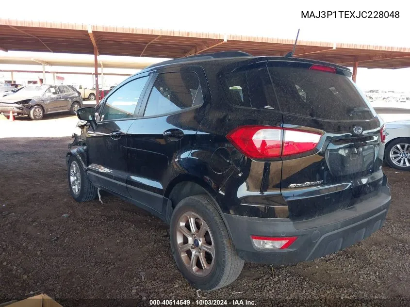 MAJ3P1TEXJC228048 2018 Ford Ecosport Se