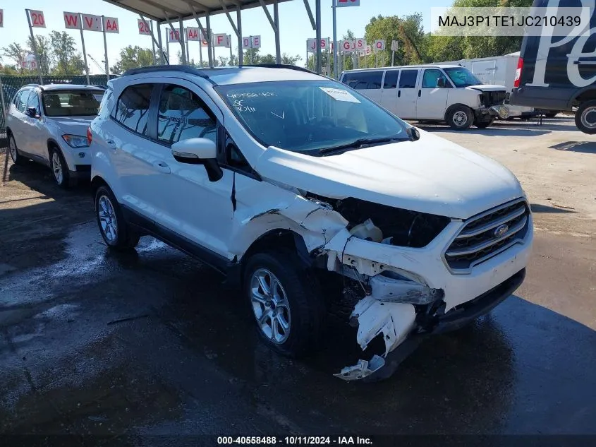 2018 Ford Ecosport Se VIN: MAJ3P1TE1JC210439 Lot: 40558488