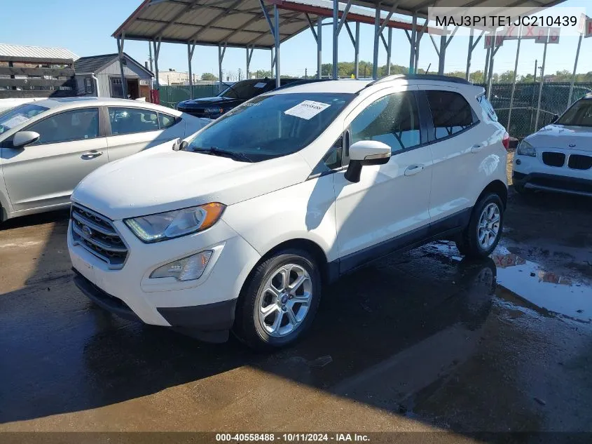 2018 Ford Ecosport Se VIN: MAJ3P1TE1JC210439 Lot: 40558488