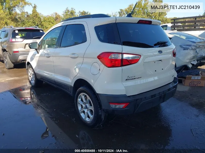 2018 Ford Ecosport Se VIN: MAJ3P1TE1JC210439 Lot: 40558488