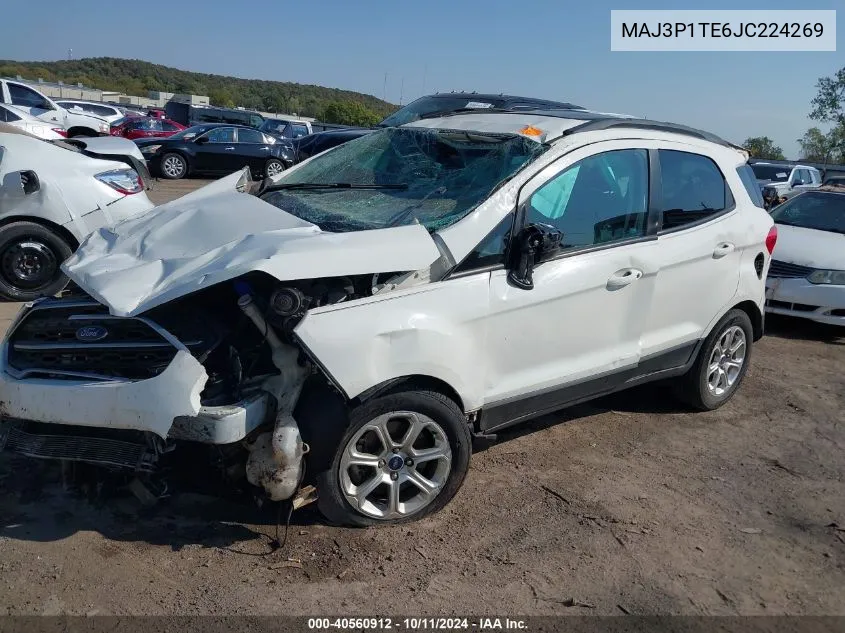 2018 Ford Ecosport Se VIN: MAJ3P1TE6JC224269 Lot: 40560912