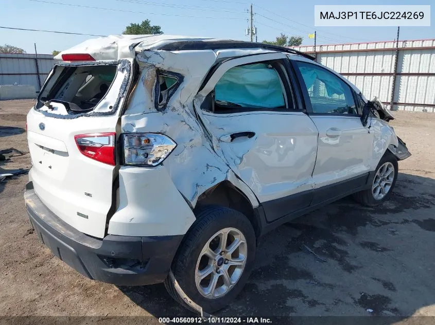 2018 Ford Ecosport Se VIN: MAJ3P1TE6JC224269 Lot: 40560912