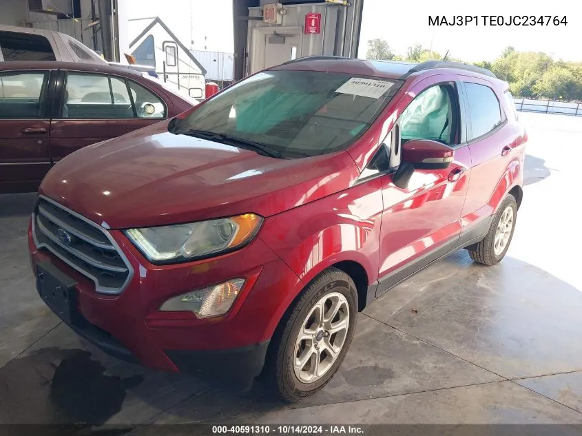 2018 Ford Ecosport Se VIN: MAJ3P1TE0JC234764 Lot: 40591310