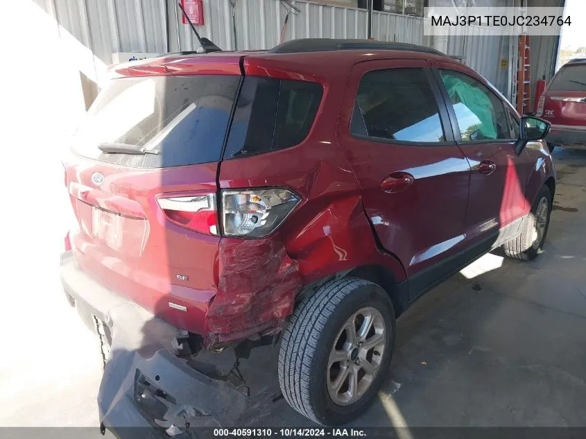 2018 Ford Ecosport Se VIN: MAJ3P1TE0JC234764 Lot: 40591310