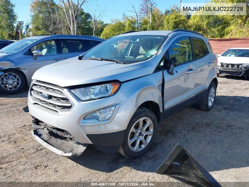 2018 Ford Ecosport Se VIN: MAJ6P1ULXJC222728 Lot: 40611300