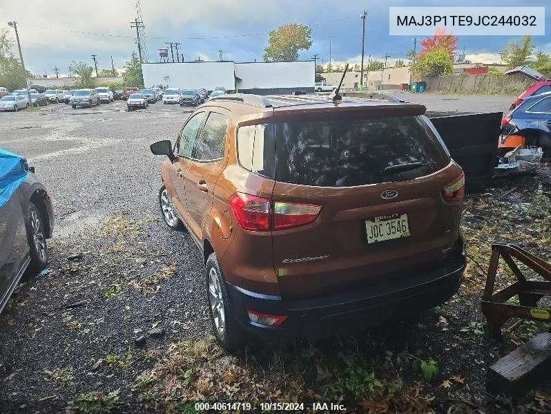 2018 Ford Ecosport Se VIN: MAJ3P1TE9JC244032 Lot: 40614719