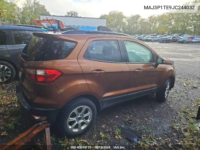 2018 Ford Ecosport Se VIN: MAJ3P1TE9JC244032 Lot: 40614719