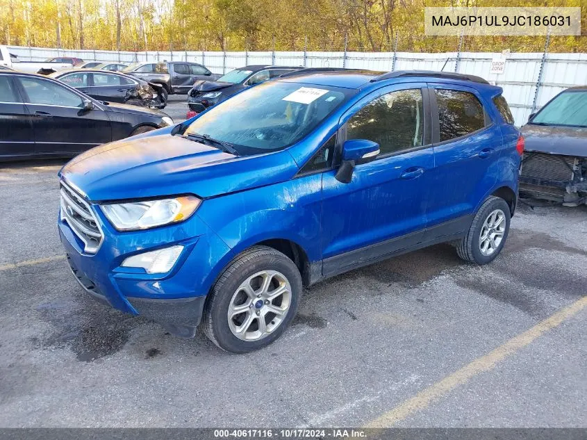 2018 Ford Ecosport Se VIN: MAJ6P1UL9JC186031 Lot: 40617116