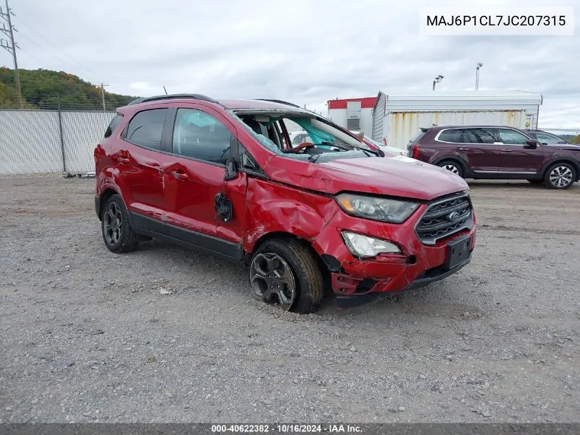 2018 Ford Ecosport Ses VIN: MAJ6P1CL7JC207315 Lot: 40622382