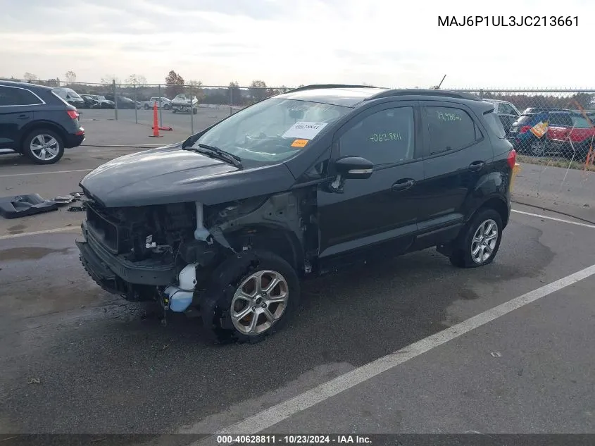 2018 Ford Ecosport Se VIN: MAJ6P1UL3JC213661 Lot: 40628811