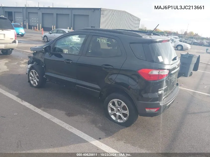 2018 Ford Ecosport Se VIN: MAJ6P1UL3JC213661 Lot: 40628811