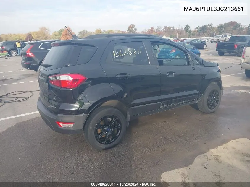 2018 Ford Ecosport Se VIN: MAJ6P1UL3JC213661 Lot: 40628811