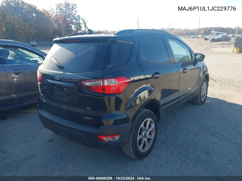 2018 Ford Ecosport Se VIN: MAJ6P1UL1JC229776 Lot: 40656299