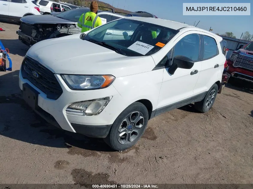 2018 Ford Ecosport S VIN: MAJ3P1RE4JC210460 Lot: 40690451