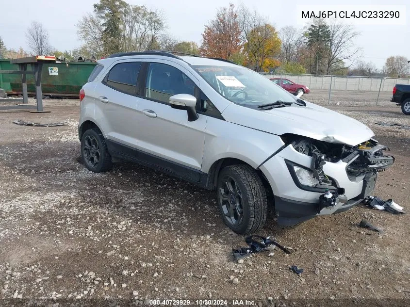 2018 Ford Ecosport Ses VIN: MAJ6P1CL4JC233290 Lot: 40729929