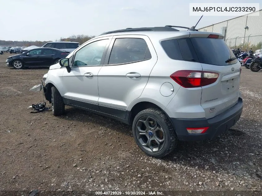 2018 Ford Ecosport Ses VIN: MAJ6P1CL4JC233290 Lot: 40729929