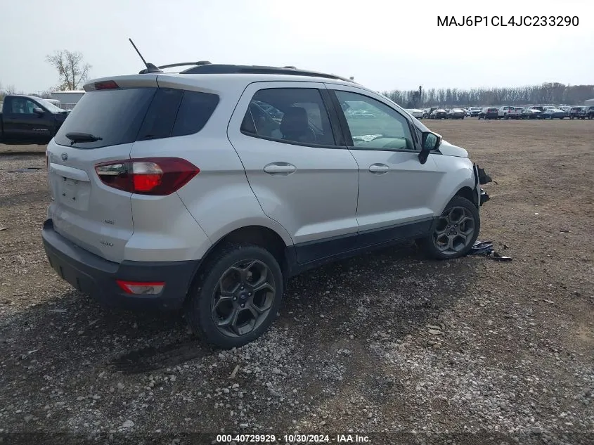 2018 Ford Ecosport Ses VIN: MAJ6P1CL4JC233290 Lot: 40729929