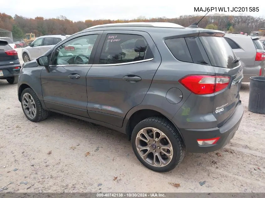 MAJ6P1WL1JC201585 2018 Ford Ecosport Titanium