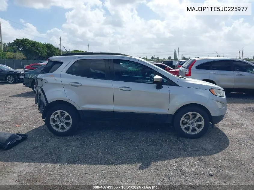 2018 Ford Ecosport Se VIN: MAJ3P1TE5JC225977 Lot: 40749966