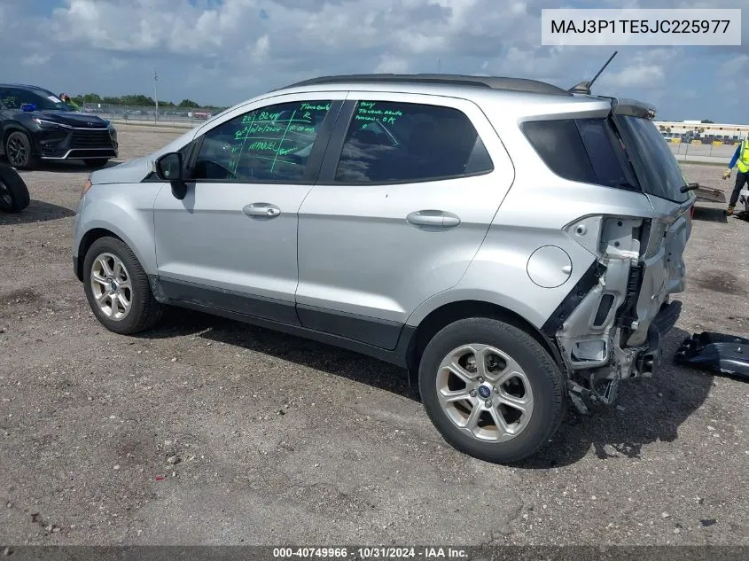 2018 Ford Ecosport Se VIN: MAJ3P1TE5JC225977 Lot: 40749966