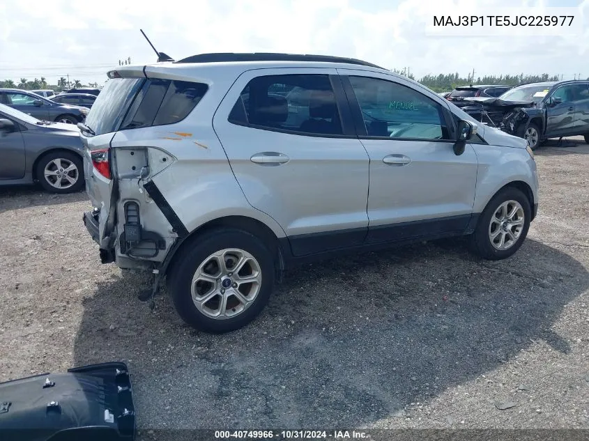 2018 Ford Ecosport Se VIN: MAJ3P1TE5JC225977 Lot: 40749966