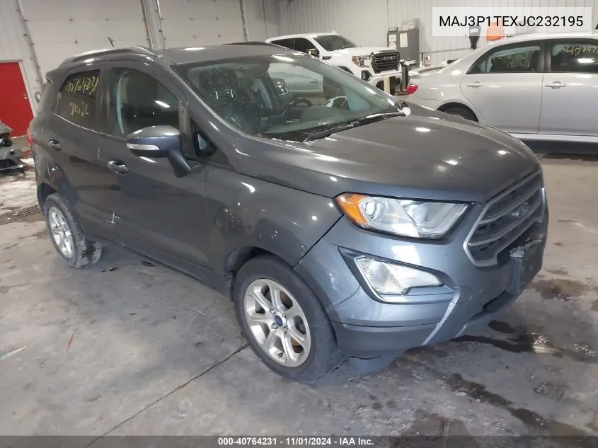 2018 Ford Ecosport Se VIN: MAJ3P1TEXJC232195 Lot: 40764231