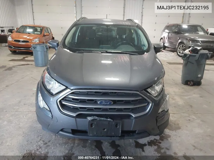 2018 Ford Ecosport Se VIN: MAJ3P1TEXJC232195 Lot: 40764231