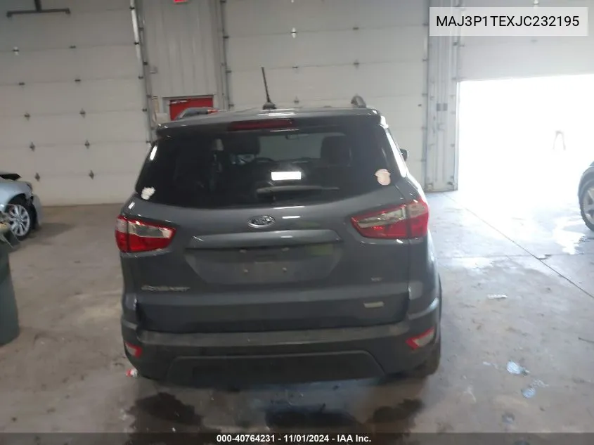 2018 Ford Ecosport Se VIN: MAJ3P1TEXJC232195 Lot: 40764231