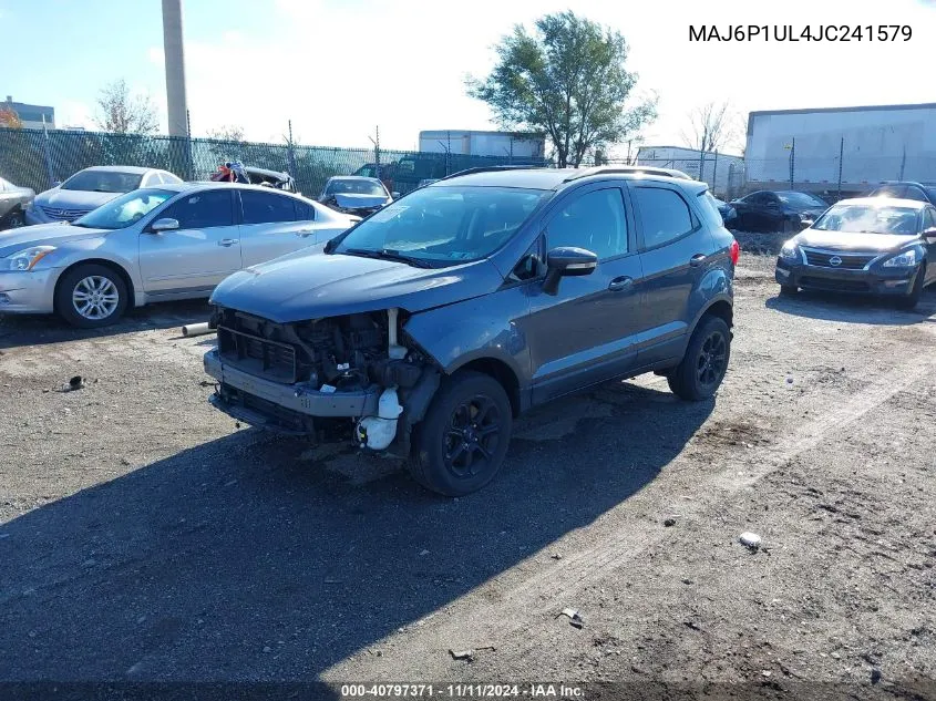 2018 Ford Ecosport Se VIN: MAJ6P1UL4JC241579 Lot: 40797371