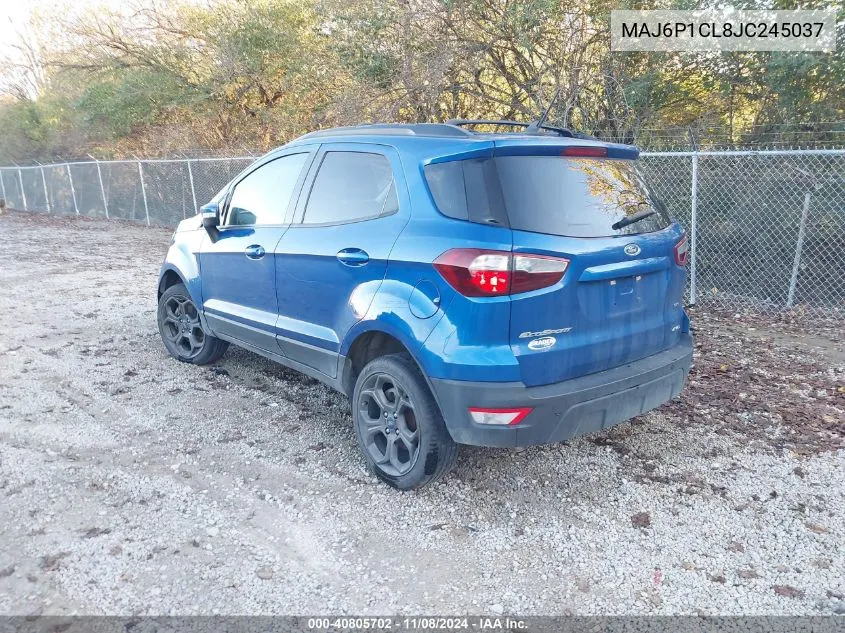 2018 Ford Ecosport Ses VIN: MAJ6P1CL8JC245037 Lot: 40805702