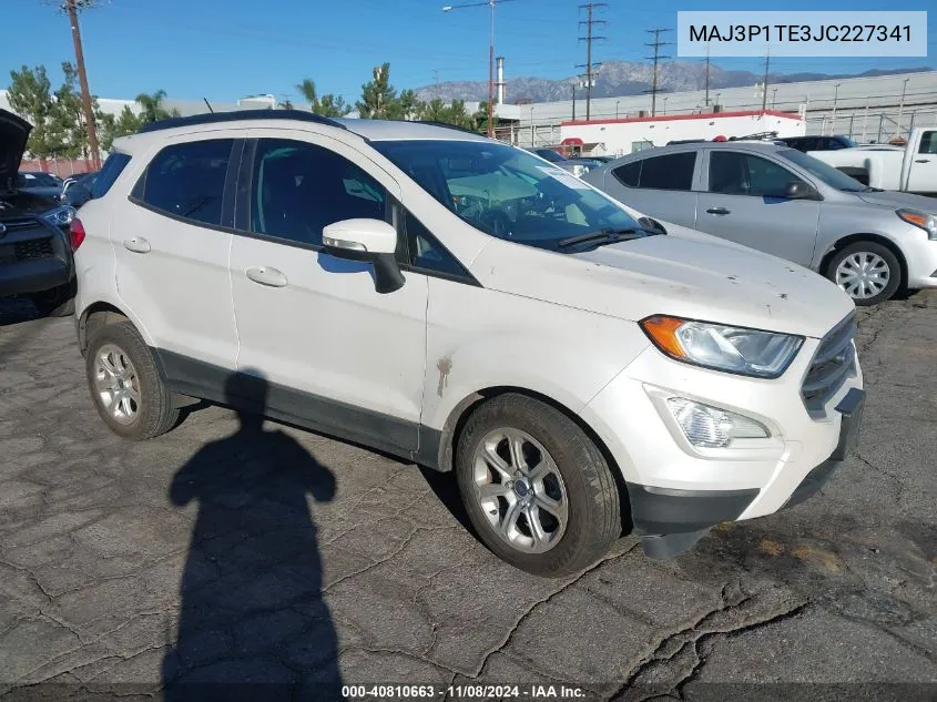 2018 Ford Ecosport Se VIN: MAJ3P1TE3JC227341 Lot: 40810663