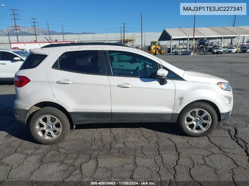 2018 Ford Ecosport Se VIN: MAJ3P1TE3JC227341 Lot: 40810663