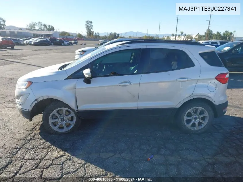 2018 Ford Ecosport Se VIN: MAJ3P1TE3JC227341 Lot: 40810663