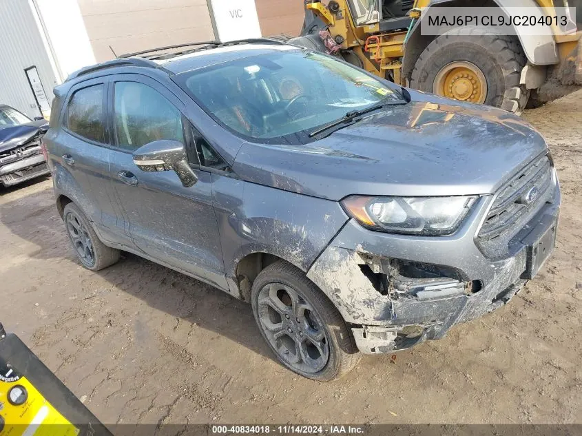 2018 Ford Ecosport Ses VIN: MAJ6P1CL9JC204013 Lot: 40834018