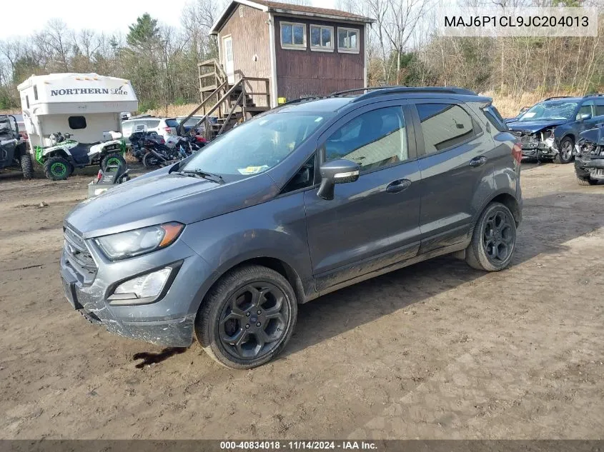 2018 Ford Ecosport Ses VIN: MAJ6P1CL9JC204013 Lot: 40834018