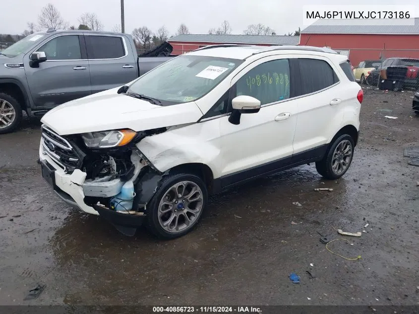 2018 Ford Ecosport Titanium VIN: MAJ6P1WLXJC173186 Lot: 40856723