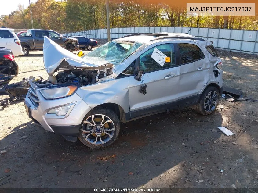 2018 Ford Ecosport Se VIN: MAJ3P1TE6JC217337 Lot: 40878744