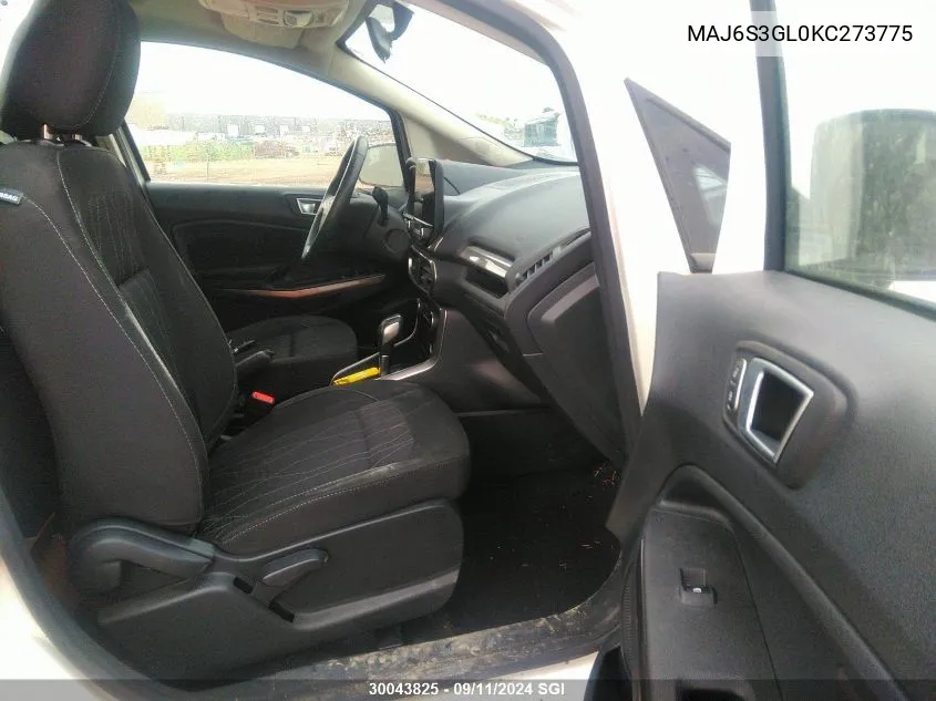 MAJ6S3GL0KC273775 2019 Ford Ecosport Se