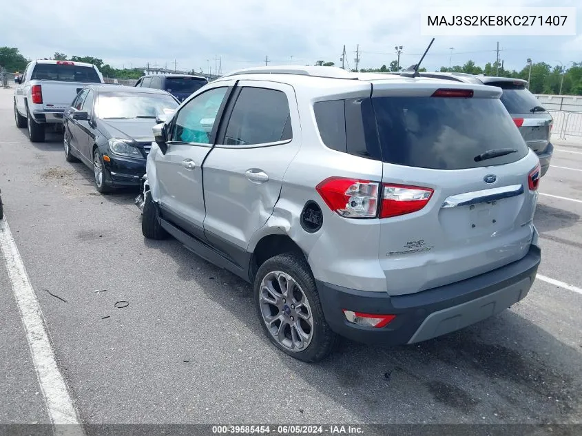 MAJ3S2KE8KC271407 2019 Ford Ecosport Titanium