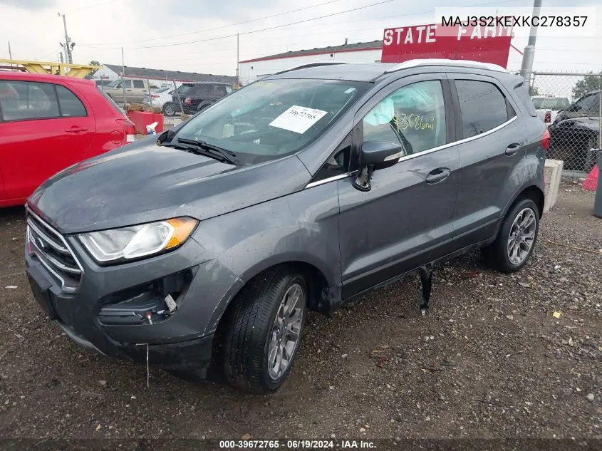 MAJ3S2KEXKC278357 2019 Ford Ecosport Titanium